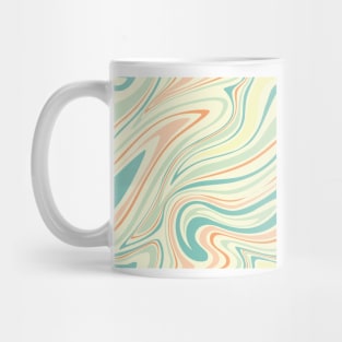 Groovy Swirling Liquid Pattern - Pastel Combo Mug